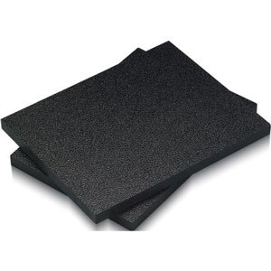 BLACK ABS MACHINABLE PLASTIC SHEET .090" X 6" X 6" HAIRCELL FINISH 
