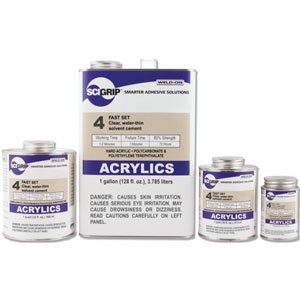 ACRYLIC - #4 WELD-ON CEMENT, FAST DRY